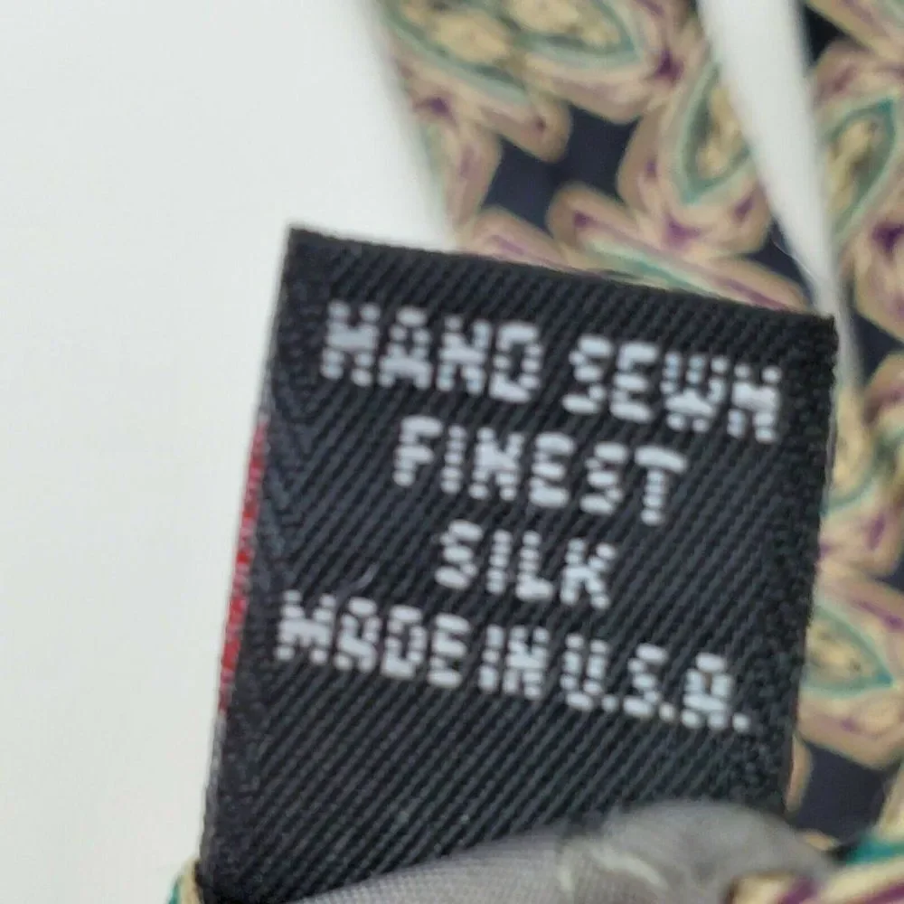 Robert Talbot Carmel Valley Black Silk Tie‎